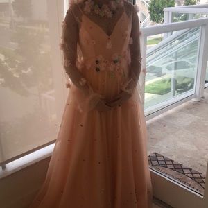 Pink floral gown🌺